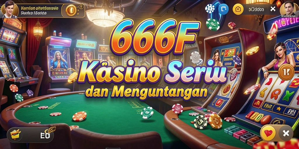Tampilan gameplay kasino yang menarik di 666F.
