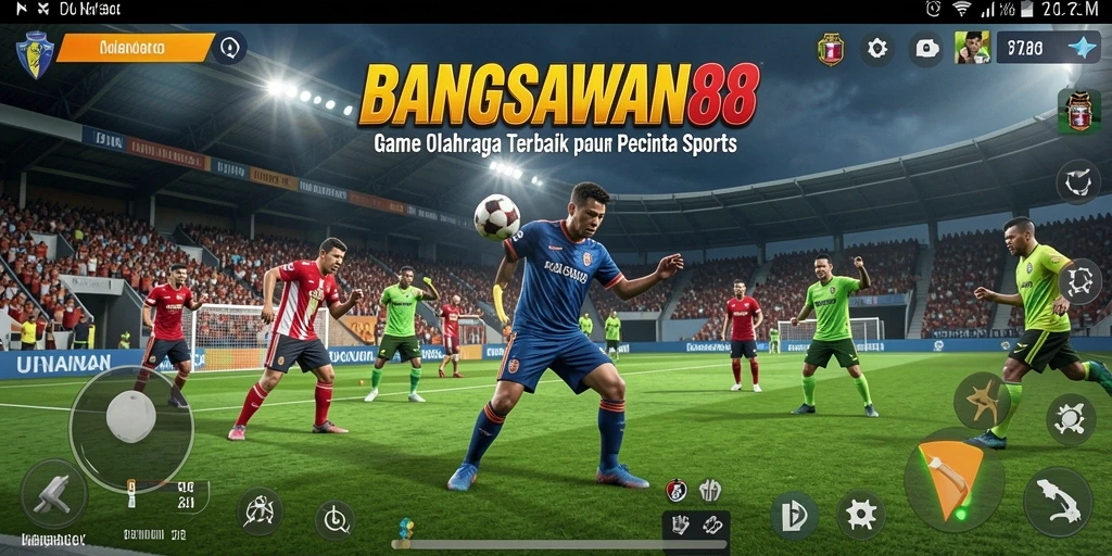 Screenshot gameplay BANGSAWAN88 yang menunjukkan suasana kompetisi olahraga.