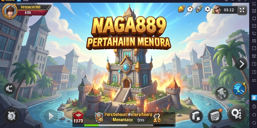 Gameplay seru NAGA889 dalam aksi Tower Defense.