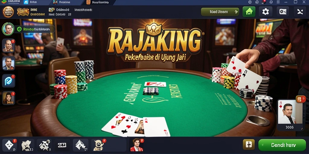 Tampilan gameplay RAJAKING yang mengasyikkan dan interaktif.