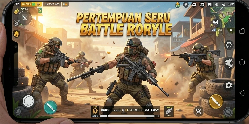 Gameplay utama WP888 yang penuh aksi dan strategi di medan perang.